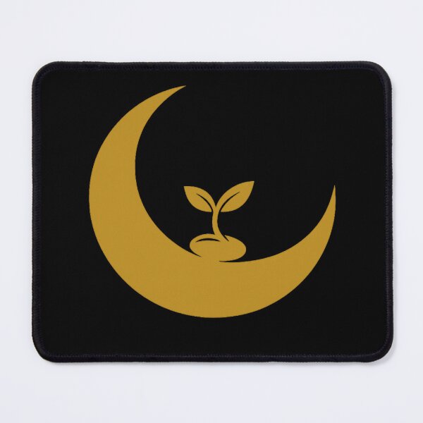 Item preview, Minimalist Crescent Moon Sprout Plant Growth Line Art designed and sold by Inkfino.