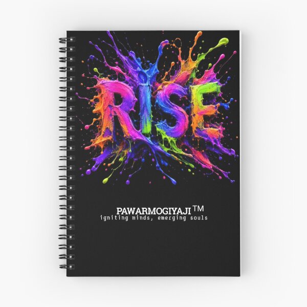 Item preview, RISE: Vibrant 3D Neon Paint Splash Typography Art designed and sold by Pawar1999.