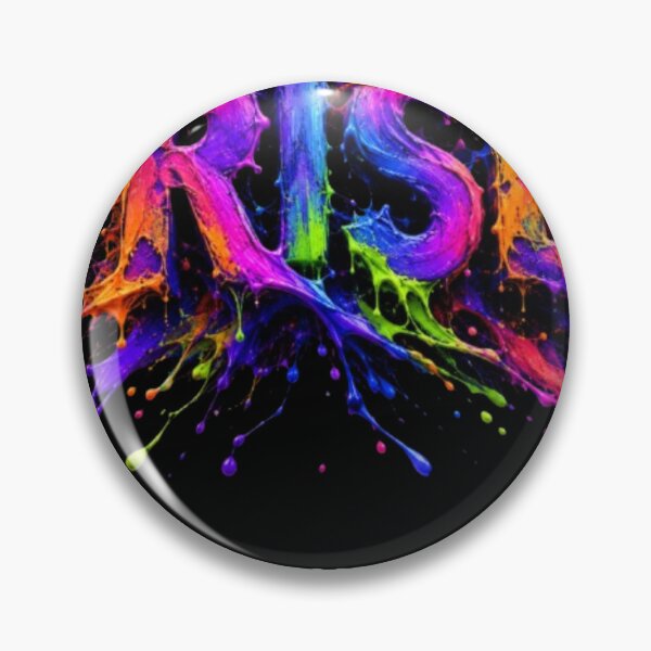 Item preview, RISE: Vibrant 3D Neon Paint Splash Typography Art designed and sold by Pawar1999.
