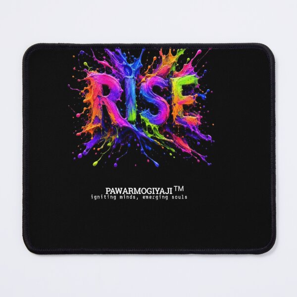 Item preview, RISE: Vibrant 3D Neon Paint Splash Typography Art designed and sold by Pawar1999.