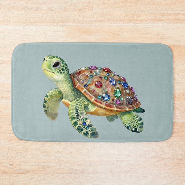 Item preview, Jewel Shell Sea Turtle Painting designed and sold by Violet-Forge.