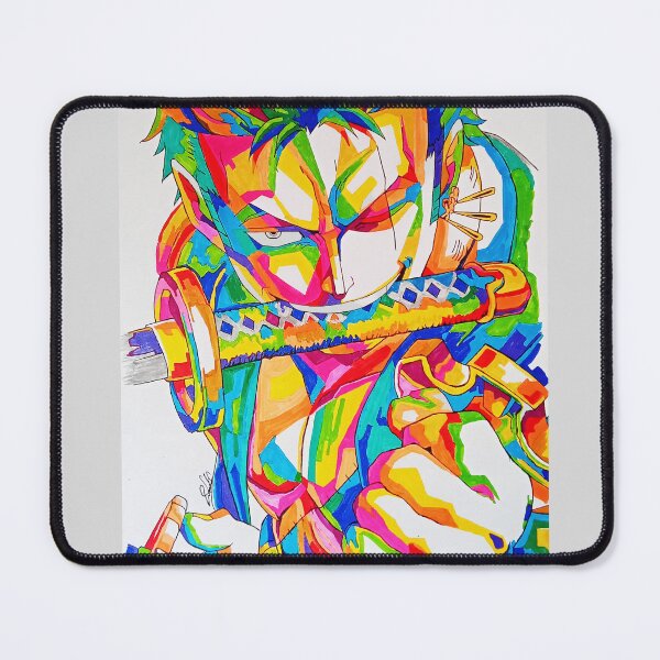 Item preview, Vibrant Neon Swordsman Traditional Color Sketch Art designed and sold by littleearty.
