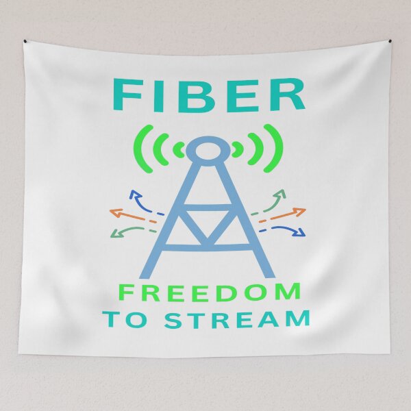 Item preview, Fiber Freedom To Stream designed and sold by FiberatWorkTechs.