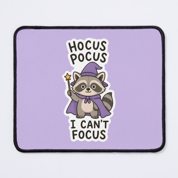 Item preview, Hocus Pocus I Can't Focus - ADHD Raccoon Neurodivergent designed and sold by thecatcouch.
