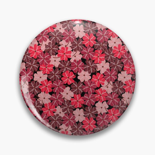 Item preview, Seamless Pattern of Red and Pink Flowers on Black Background designed and sold by PowerAntShop.