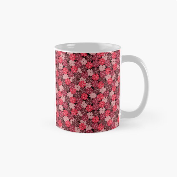 Item preview, Seamless Pattern of Red and Pink Flowers on Black Background designed and sold by PowerAntShop.