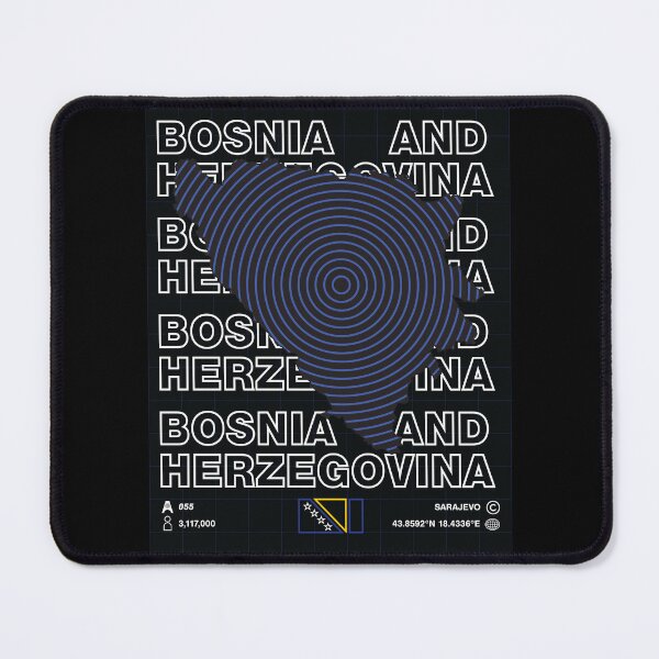 Item preview, Bosnia and Herzegovina Minimal Map designed and sold by Atlas-Array.