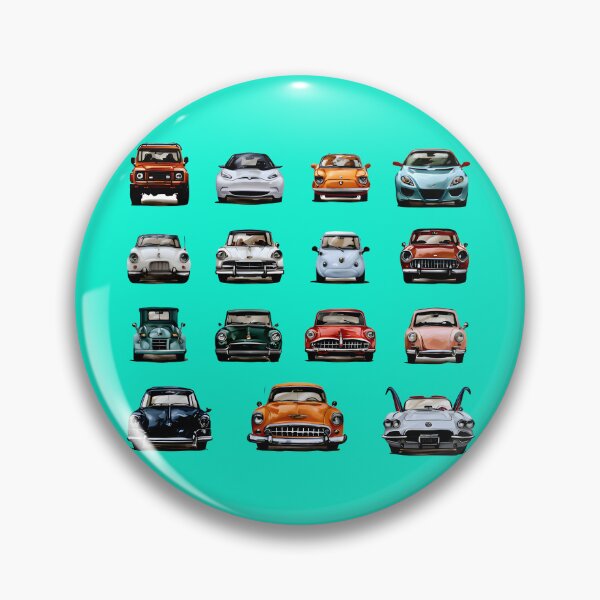 Item preview, Car Collector's Grid - Colorful Vintage and Sports Cars Illustration designed and sold by Structure-Blue.