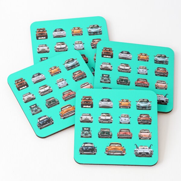 Item preview, Car Collector's Grid - Colorful Vintage and Sports Cars Illustration designed and sold by Structure-Blue.