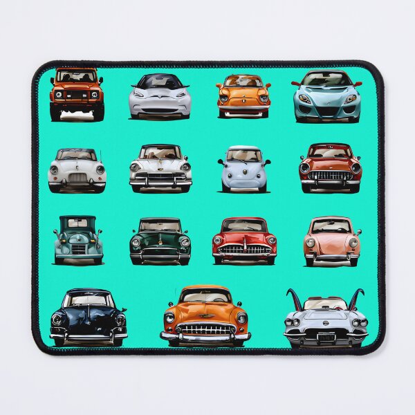 Item preview, Car Collector's Grid - Colorful Vintage and Sports Cars Illustration designed and sold by Structure-Blue.