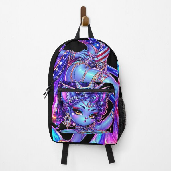 Item preview, Emily in New York - Cyberpunk American Flag designed and sold by ChaEmm_Studio.