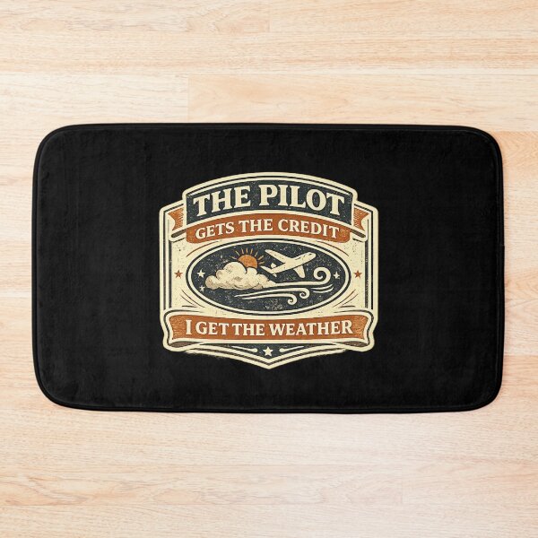 Item preview, The Pilot Gets The Credit I Get The Weather Flight Dispatcher Vintage Design designed and sold by Rudinho102.