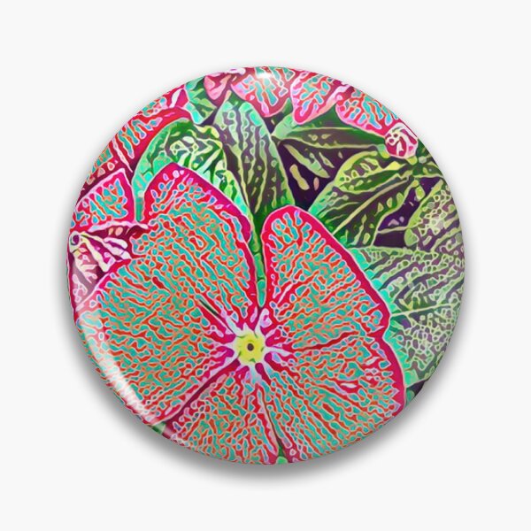 Item preview, Psychedelic Red Periwinkle Flower Digital Painting Art designed and sold by BalkanBloom.