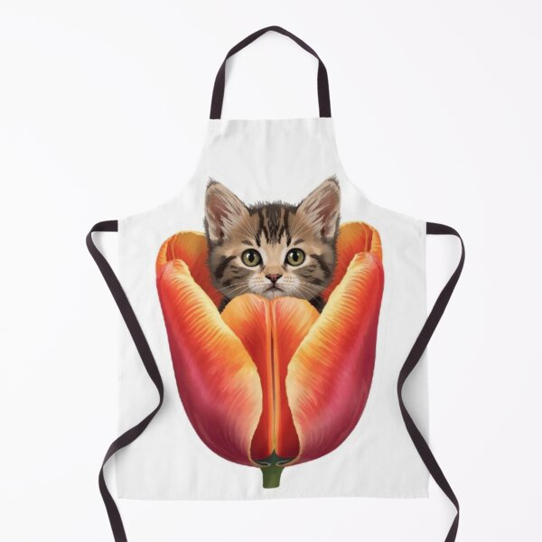 Item preview, Tulip Kitty Kawaii Sticker designed and sold by Stylestickers55.