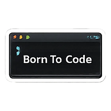 Artwork thumbnail, Born To Code Sticker by FancyPlus
