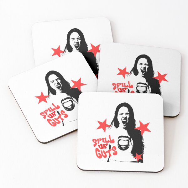 Item preview, Olivia Spill Ur Guts Fan Art Poster – Red Star Outline Graphic Print designed and sold by gringoods.