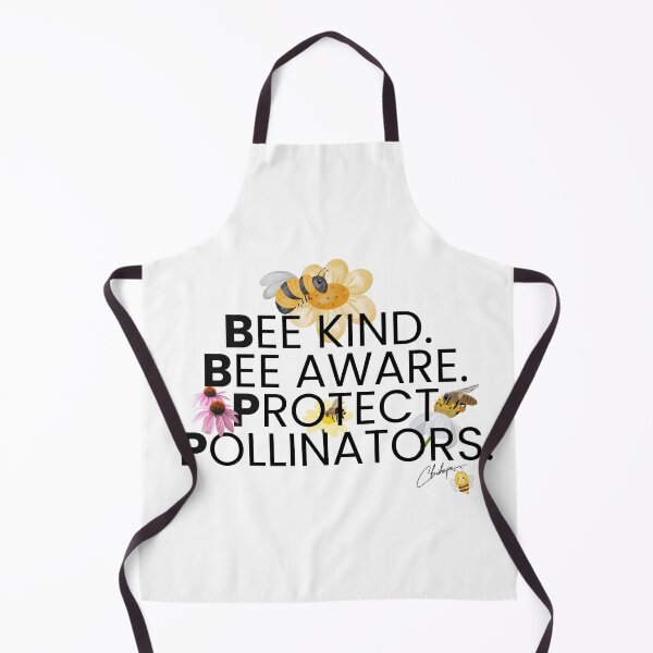 Item preview, Bee Kind. Bee Aware. Protect Pollinators – Clean Text Design designed and sold by Whiskered Garden Studio.