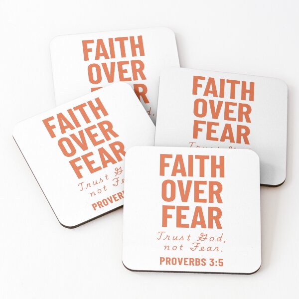 Item preview, Faith Over Fear | Christian Inspirational Typography | Trust God Not Fear Design designed and sold by For His  Glory.