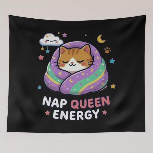 Item preview, Cute Cat– Nap Queen Energy designed and sold by Mahe Jabeen.