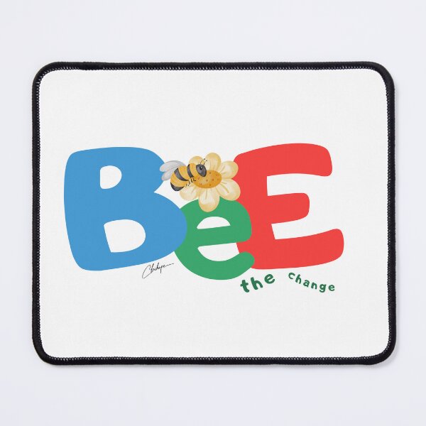 Item preview, Bee the Change – Pollinator Positive Design designed and sold by Whiskered Garden Studio.