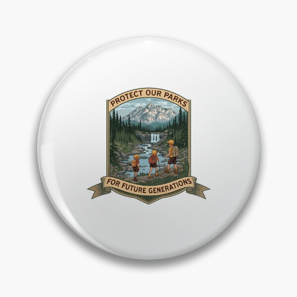 Item preview, Protect Our Parks For Future Generations National Parks Conservation Outdoors Family Hiking designed and sold by Simsimah26Parks.