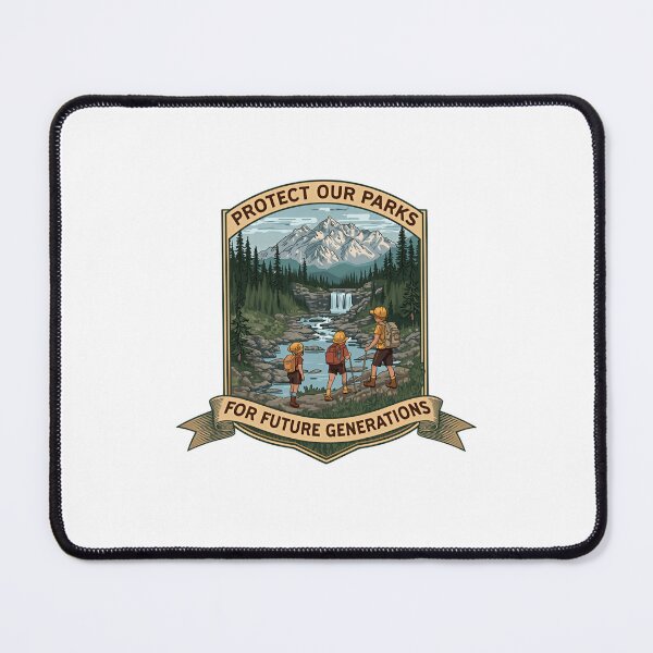 Item preview, Protect Our Parks For Future Generations National Parks Conservation Outdoors Family Hiking designed and sold by Simsimah26Parks.