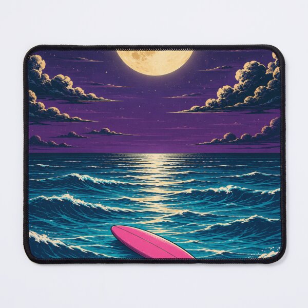 Item preview, moonlit surfboard designed and sold by MaldivesPalette.