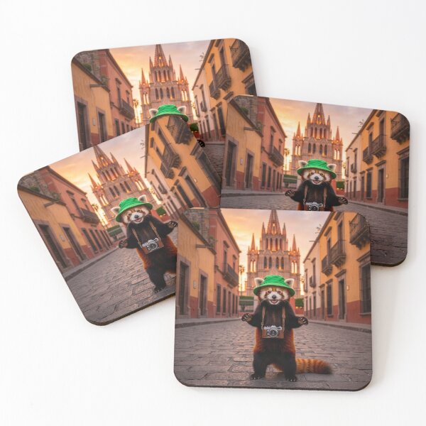 Item preview, Red Panda Visits San Miguel de Allende, Mexico designed and sold by Tridentulus.