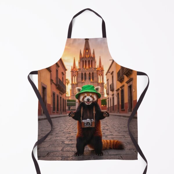 Item preview, Red Panda Visits San Miguel de Allende, Mexico designed and sold by Tridentulus.