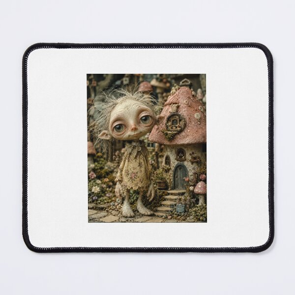 Item preview, The Mushroom Village Sprite – Cute Fantasy Creature Art designed and sold by marianka91.