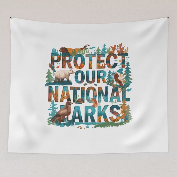 Item preview, Protect Our National Parks Nature Wildlife Conservation Outdoor Enthusiast designed and sold by Simsimah26Parks.