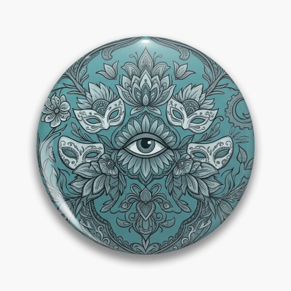 Item preview, Mystic Aquamarine Damask designed and sold by PixeoCreatives.