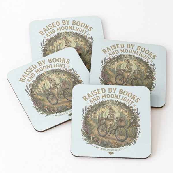 Item preview, Raised by books and moonlight, whimsical wizardry  designed and sold by Applecrunch.