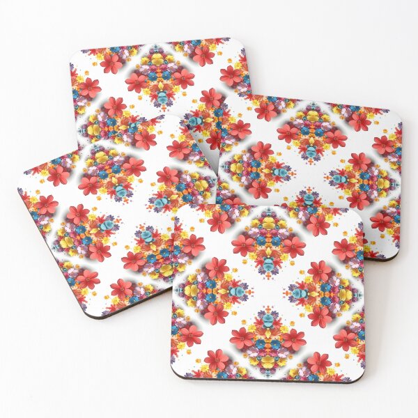 Item preview, Warm Seamless Floral Pattern in Orange Red and Yellow designed and sold by DreamsArtwear.
