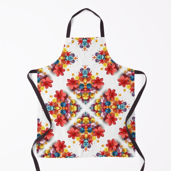 Item preview, Warm Seamless Floral Pattern in Orange Red and Yellow designed and sold by DreamsArtwear.