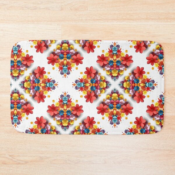 Item preview, Warm Seamless Floral Pattern in Orange Red and Yellow designed and sold by DreamsArtwear.