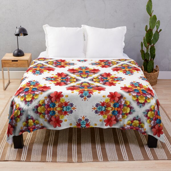 Item preview, Warm Seamless Floral Pattern in Orange Red and Yellow designed and sold by DreamsArtwear.