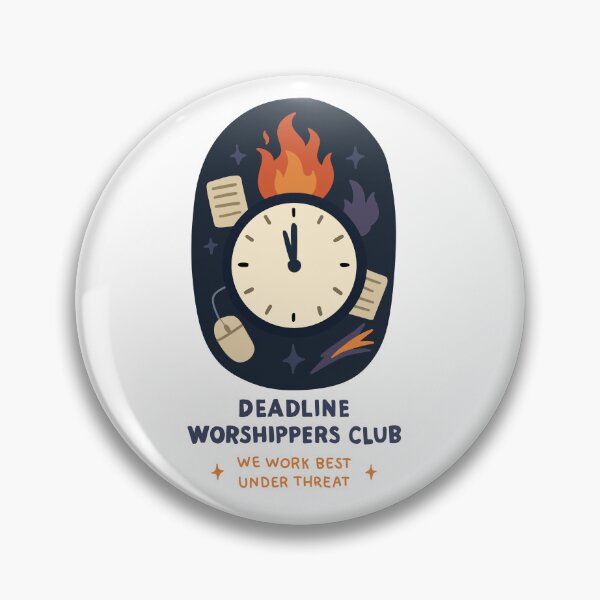 Item preview, Deadline Worshippers Club – Funny Procrastination & Last-Minute Productivity  designed and sold by thesalynn.