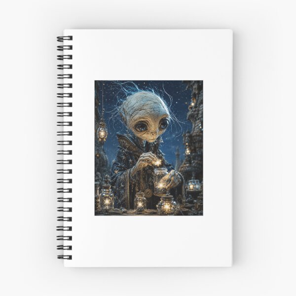 Item preview, The Star Catcher – Cosmic Fantasy Creature Art designed and sold by marianka91.