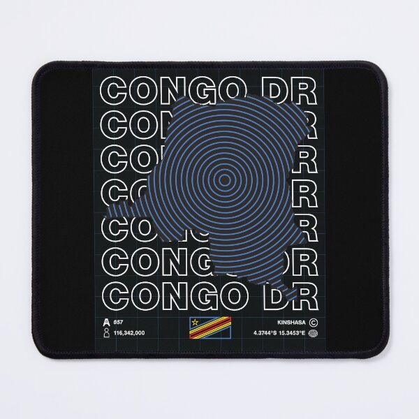 Item preview, Congo DR Minimal Map designed and sold by Atlas-Array.