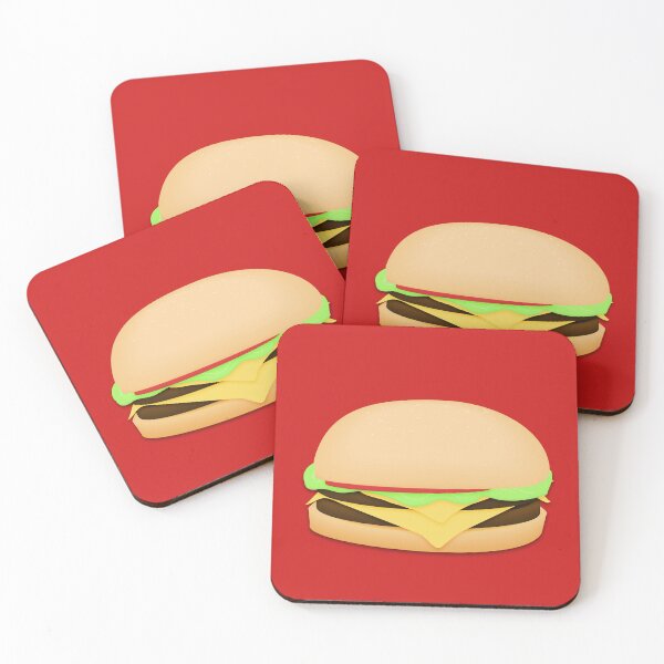 Item preview, Cheeseburger Lover Sticker Favorite Food Minimalist Design designed and sold by queenbeanzdesign.