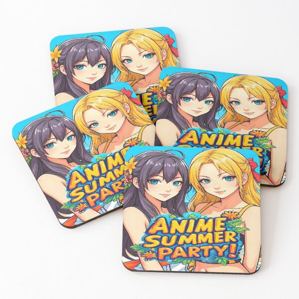 Item preview, ANIME SUMMER PARTY Two Kawaii Beach Anime Girls. designed and sold by Giulivo Store Graphic.