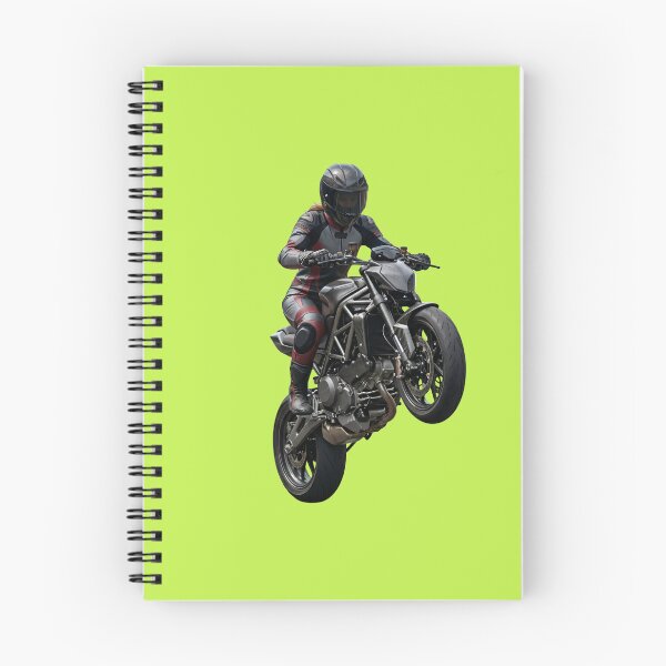 Item preview, Sportbike Rider Doing a Wheelie - Streetfighter Motorcycle Art designed and sold by Utopian-Magic.