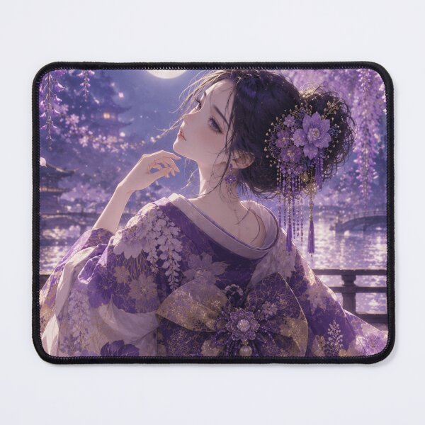 Item preview, Purple Kimono Lady designed and sold by Japanese Vibes.