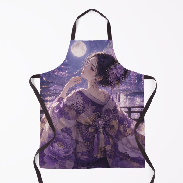 Item preview, Purple Kimono Lady designed and sold by Japanese Vibes.