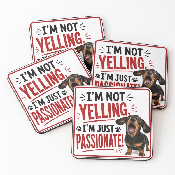 Item preview, I'm Not Yelling, I'm Just Passionate designed and sold by Beluga Cat.