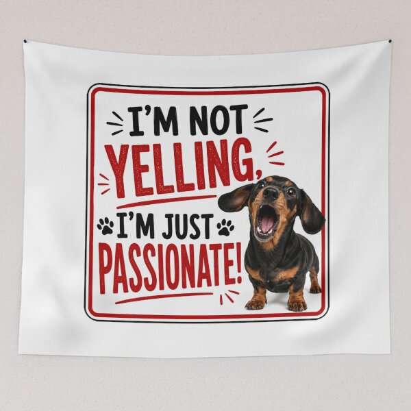 Item preview, I'm Not Yelling, I'm Just Passionate designed and sold by Beluga Cat.