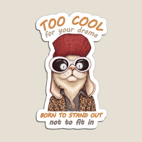 Item preview, Sassy Streetwear Cat with Sunglasses designed and sold by TheGeeTee.