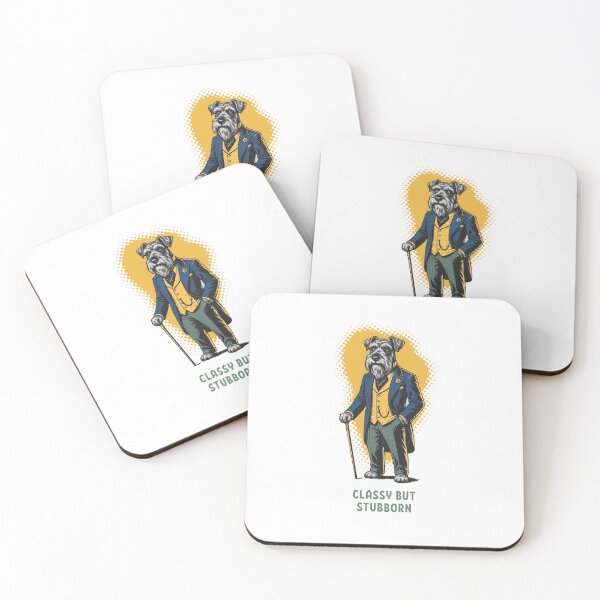 Item preview, Classy But Stubborn Schnauzer Dog Dapper Suit designed and sold by AntiqueImages.