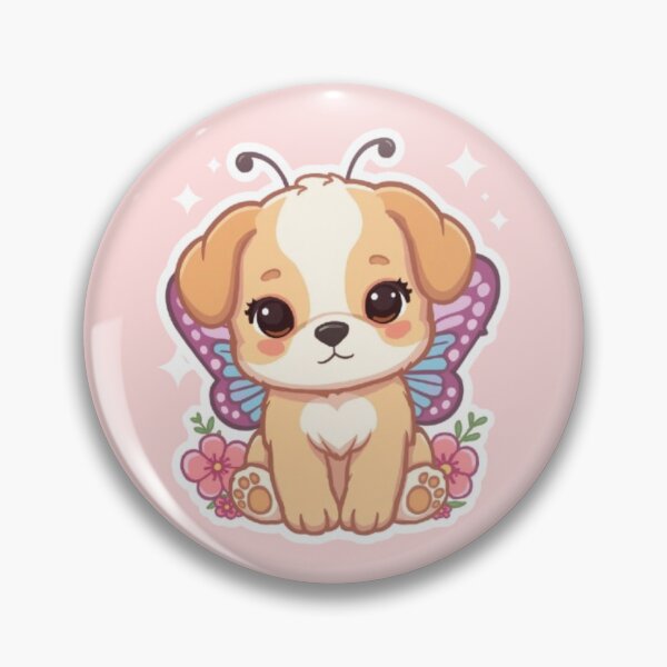 Item preview, Butterfly Puppy Kawaii Sticker designed and sold by Stylestickers55.